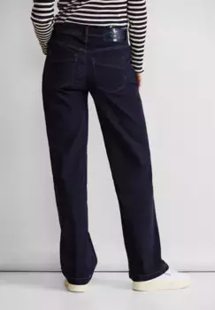 Джинсы свободного кроя STREET ONE с широкими штанинами, цвет Indigo Rinsed Wash