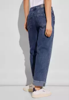 Джинсы свободного кроя STREET ONE, средняя талия, цвет Authentic Indigo Wash