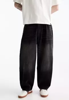 Джинсы свободного кроя Stwd Skater PULL&BEAR, черные