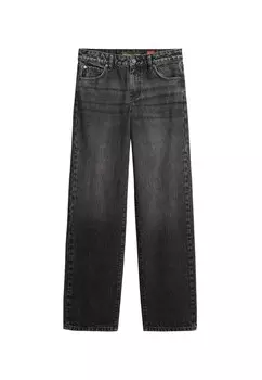Джинсы свободного кроя Superdry, темно-серый