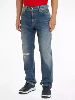 Джинсы свободного кроя Tommy Jeans "ETHAN RLXD STRGHT", модель с 5 карманами, джинсовый