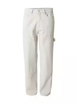 Джинсы свободного кроя TOPMAN, экрю