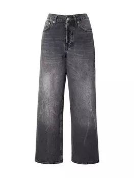 Джинсы свободного кроя TOPSHOP, черный деним