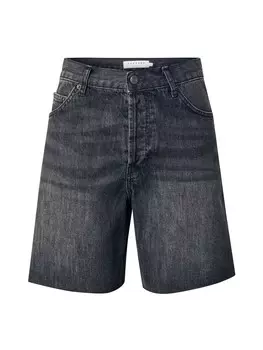 Джинсы свободного кроя TOPSHOP, черный деним