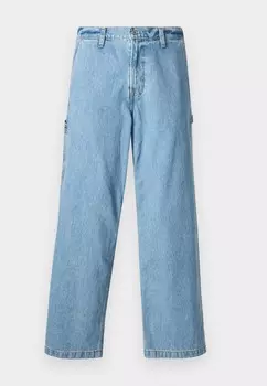 Джинсы свободного кроя ULTRA BAGGY MID LIGHT PAINTER Abercrombie & Fitch, светло-голубой деним