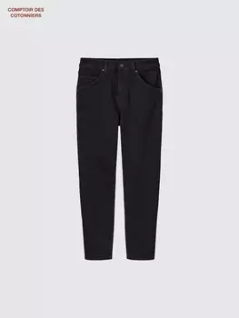 Джинсы свободного кроя Uniqlo, цвет 09 черный