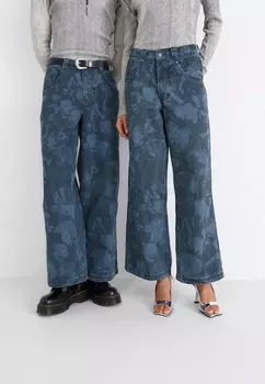 Джинсы свободного кроя UNISEX Jaded London, синий деним