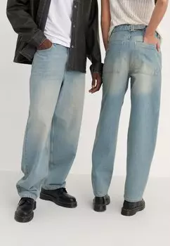 Джинсы свободного кроя UNISEX YOURTURN, отбеленный деним