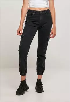 Джинсы свободного кроя Urban Classics, цвет Black Washed