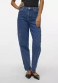 Джинсы свободного кроя VMAVIVA HR MOM CARGO JEANS Vero Moda, синий