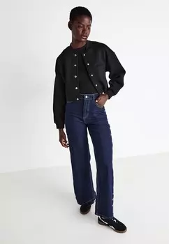 Джинсы свободного кроя VMKATHY WIDE STUDS Vero Moda, темно-синий