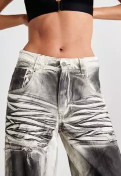 Джинсы свободного кроя WATERCOLOUR STRAIGHT LEG UNISEX Jaded London, мультиколор