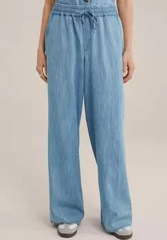 Джинсы свободного кроя WE Fashion, светло-голубой