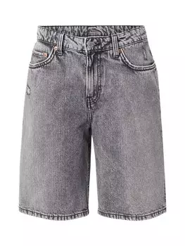 Джинсы свободного кроя WEEKDAY Monterey, серый деним