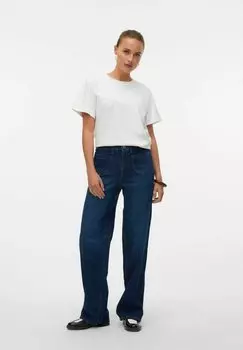 Джинсы свободного кроя WEIT GESCHNITTEN VMTESSA HOHE TAILLE BEINSCHNITT Vero Moda, цвет Dark Blue Denim
