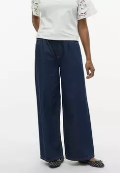 Джинсы свободного кроя WEIT GESCHNITTEN VMVALERIA MID RISE WEITER Vero Moda, цвет Dark Blue Denim