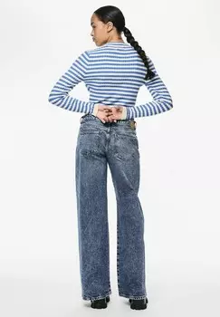 Джинсы свободного кроя WIDE FIT Pieces, синий деним