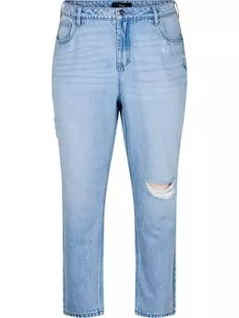Джинсы свободного кроя Zizzi MILLE, светло-синий