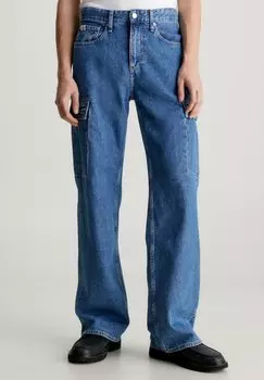 Джинсы свободного покроя Calvin Klein Jeans, синий деним