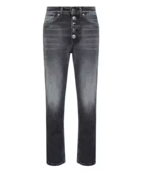 Джинсы свободного покроя длиной до щиколотки Dondup, черный