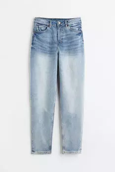 Джинсы свободного покроя до щиколотки mom H&M, синий