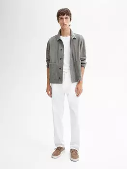 Джинсы свободного покроя Massimo Dutti, белый