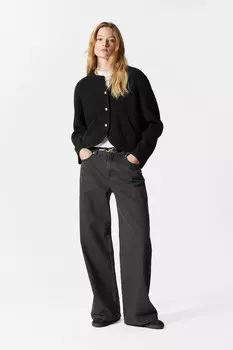 Джинсы свободного покроя с широкими штанинами & Other Stories, черный