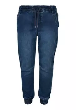 Джинсы Tapered Fit Urban Classics, синий, стираный