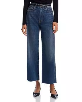 Джинсы Taylor High Rise Wide Leg Ankle Jeans в цвете Equinox Blue Veronica Beard, синий