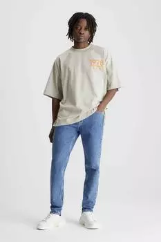 Джинсы - Темно-синие - Прямые Calvin Klein, темно-синий