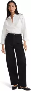 Джинсы The Perfect Vintage Wide-Leg Jean in Black Rinse Wash Madewell, цвет Black Rinse Wash