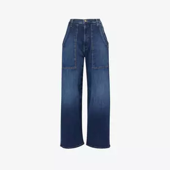 Джинсы The Quartet свободного кроя из смесового денима стрейч с высокой посадкой Mother, цвет howdy