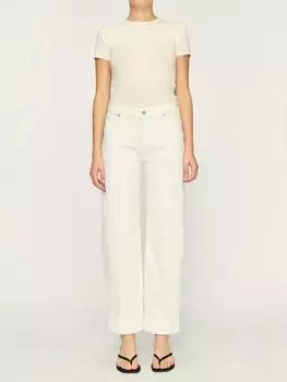 Джинсы Thea Boyfriend Relaxed Tapered Jeans белого цвета DL1961 - Women's