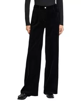 Джинсы Theory Velvet с пятью карманами, черный