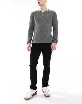 Джинсы Threadbare Slim Fit черного цвета