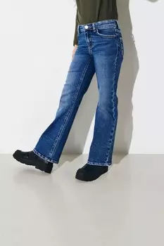 Джинсы только на широкие штанины Only, синий