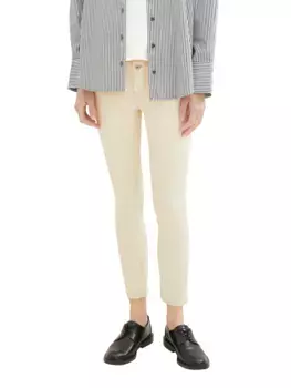 Джинсы TOM TAILOR 7/8, застежка на две пуговицы, бежевый