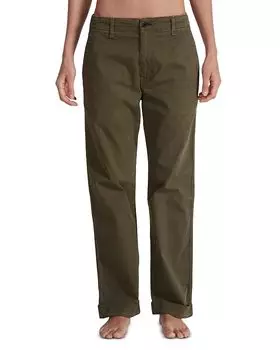 Джинсы Tomboy High Rise Straight Leg в цвете Safari Green ASKK NY, зеленый