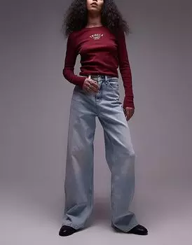 Джинсы Tommy Jeans Claire с высокой посадкой и широкими штанинами, ультралегкие