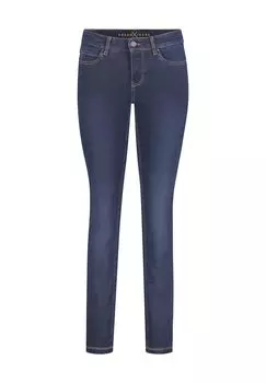 Джинсы тонкие, с завышенной талией, женские MAC, цвет Dark Washed
