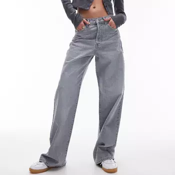 Джинсы Topshop Column, серо-голубой