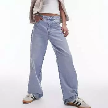 Джинсы Topshop Column, светло-голубой