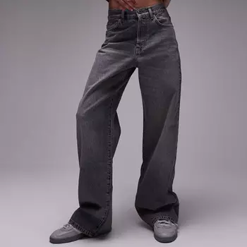 Джинсы Topshop Column, темно-серый