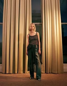 Джинсы Topshop Column темно-синего цвета