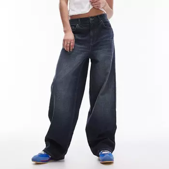 Джинсы Topshop Gilmore Low Slung Boyfriend, темно-синий