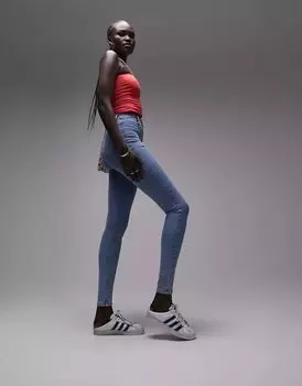 Джинсы Topshop Joni с потертостями