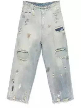 Джинсы Trashed VETEMENTS, синий