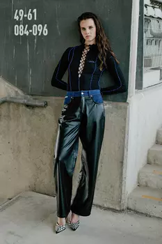 Джинсы Trendyol X Sagaza Studio с деталями из денима, черный