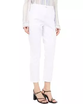Джинсы Tribal Fly Front Straight Crop w/ Embroidery in White, белый