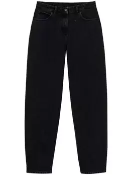 Джинсы TWINSET carrot fit, черный